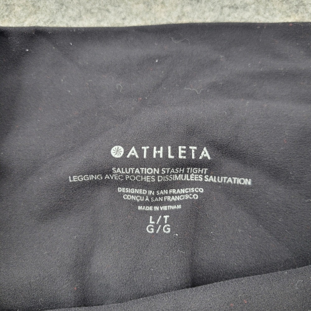 Athleta Tall Large L/T Yoga Pockets Salutation Stash Tight High Rise Leggings - Picture 2 of 7